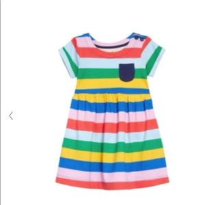 Mini boden rainbow stripe dress